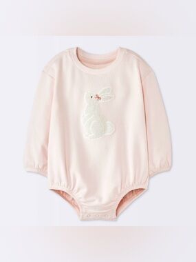 Baby Girls' Bunny Graphic Long-Sleeve
Bubble Romper - Cloud Island™ Pink Newborn